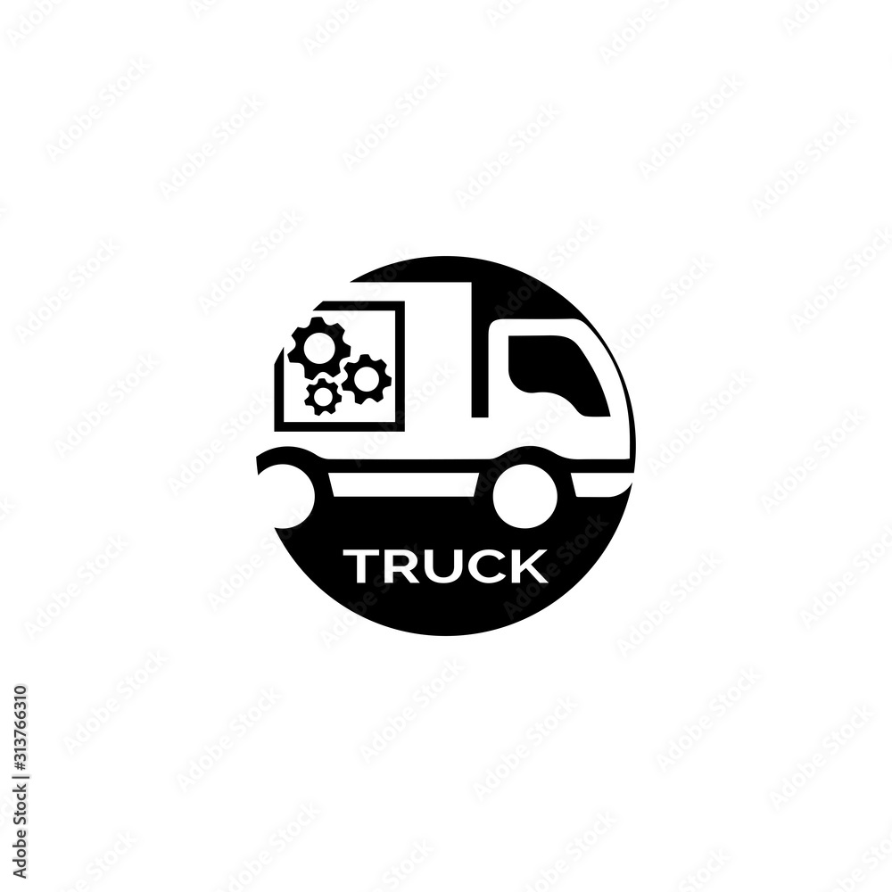 Truck icon ilustration vector template Truck icon ilustration vector template