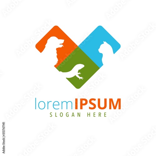 pet shop logo veterinary service logo