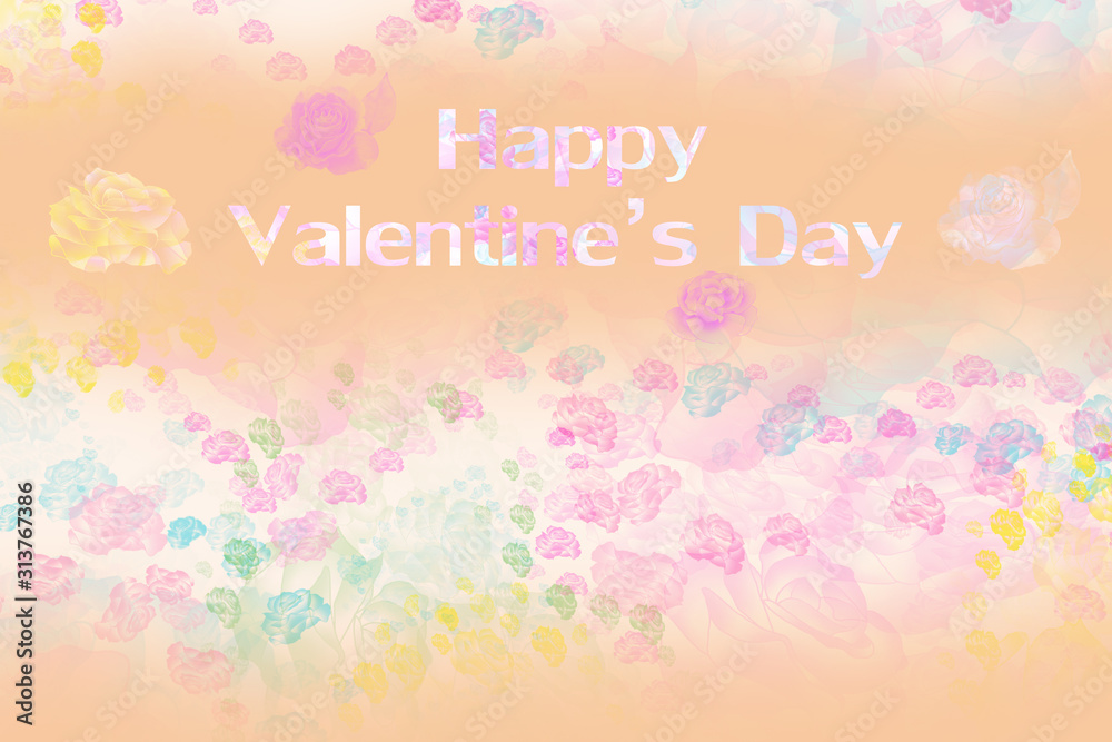 Valantine ,group of rose, in soft style for background Valantine ,group of rose, in soft style for background