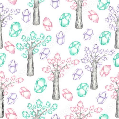 Pattern of magical trees