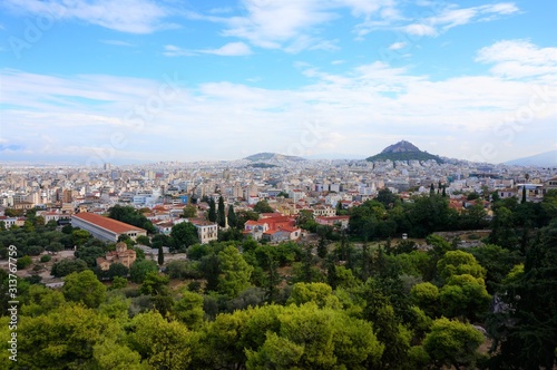 the old ruins in Athens