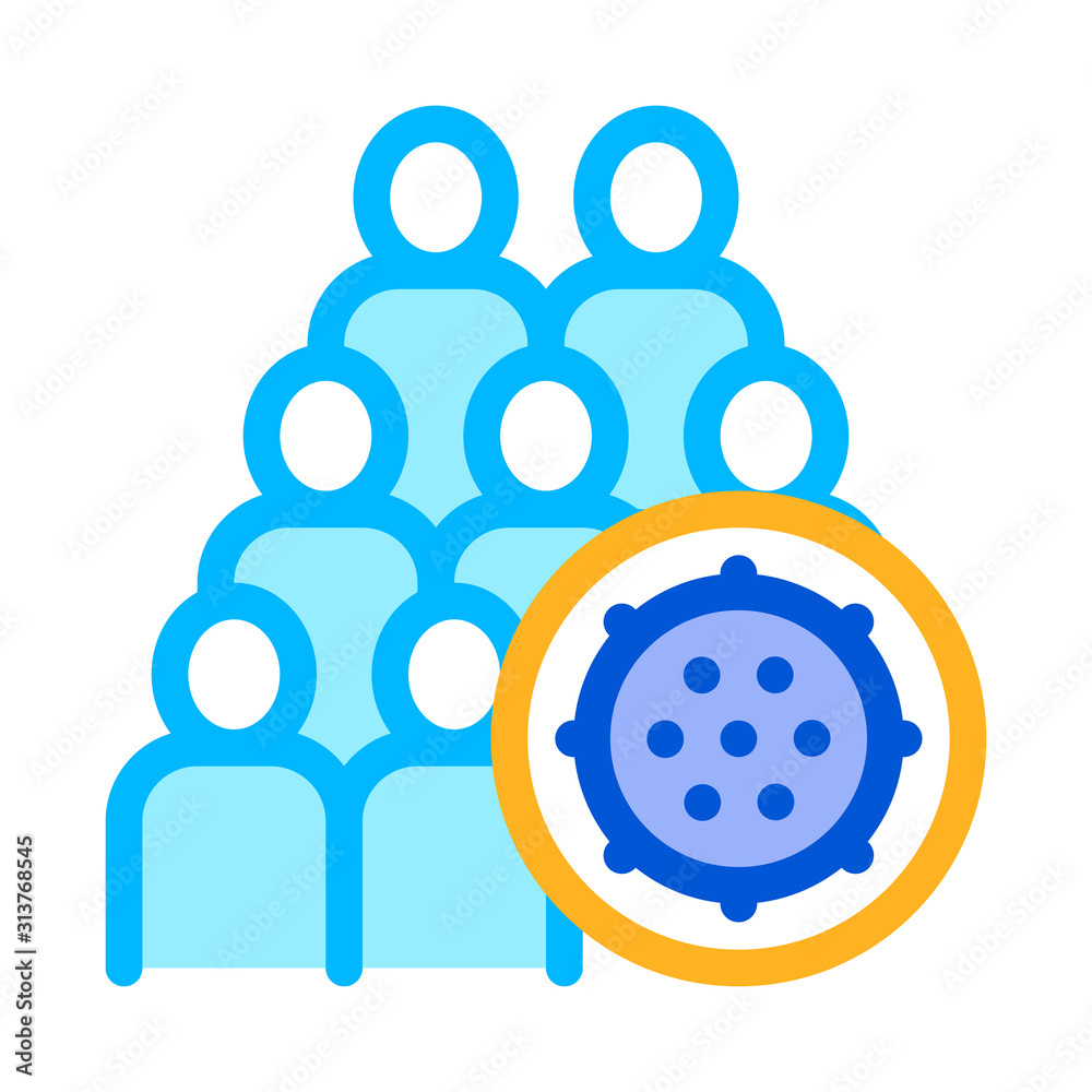 Bacteria Germ And People Vector Thin Line Icon. Infection Micro Organism And Group Of Silhouette Linear Pictogram. Microbe Type Virus Biology Microorganism Contour Illustration Bacteria Germ And People Vector Thin Line Icon. Infection Micro Organism And Group Of Silhouette Linear Pictogram. Microbe Type Virus Biology Microorganism Contour Illustration