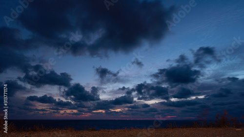 Beautiful cloudscape over Black sea