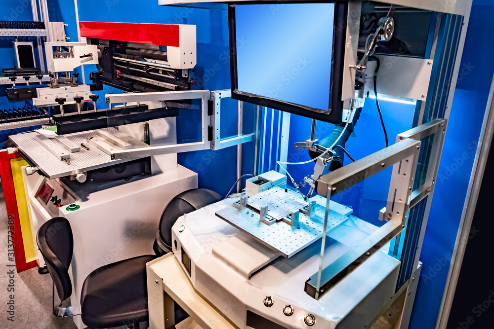 Electronic laboratory. Equipment for the production of electronic components. Technology for the manufacture of printed circuit boards. High-precision apparatus for the Assembly. Electronic laboratory. Equipment for the production of electronic components. Technology for the manufacture of printed circuit boards. High-precision apparatus for the Assembly.