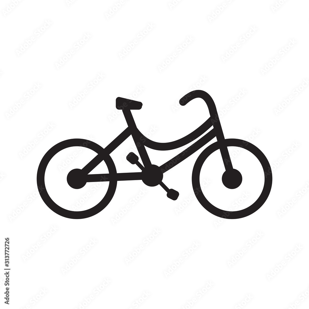 Bicycle icon vector in trendy style Bicycle icon vector in trendy style