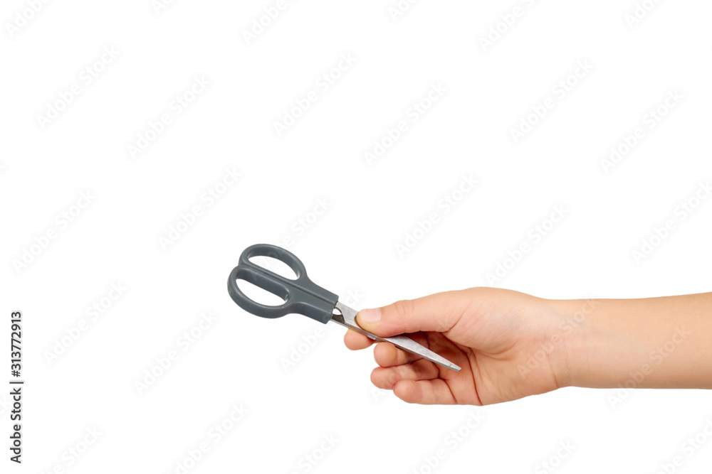 Little scissors for kids. Preschool education supply. Little scissors for kids. Preschool education supply.