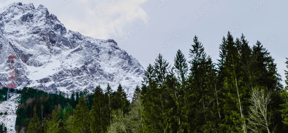 Panorama Tannenwald vor Zugspitze