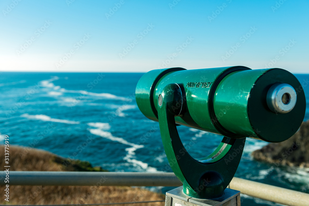 Point of View Telescope Pointed Out to Sea