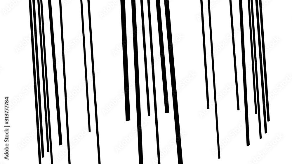 vertical lines pattern backdrop. striped graphic design. digital geometric - minimal style decoration. black abstract silhouettes on white background.