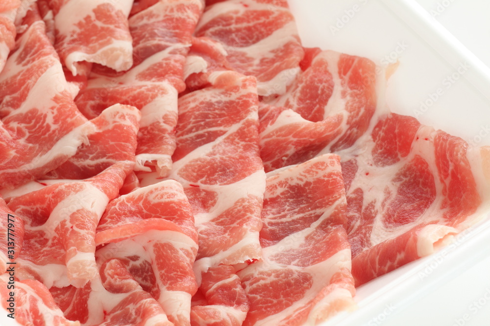 Freshness sliced pork from Japan Freshness sliced pork from Japan