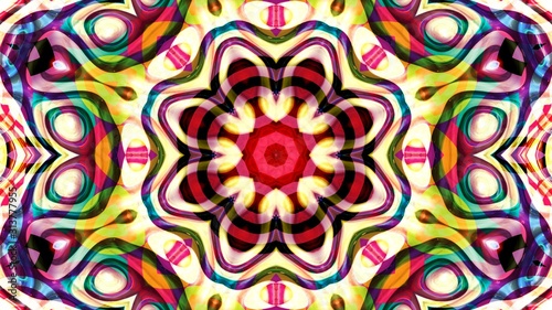 Kaleidoscope Mandala Art Design Abstract Background