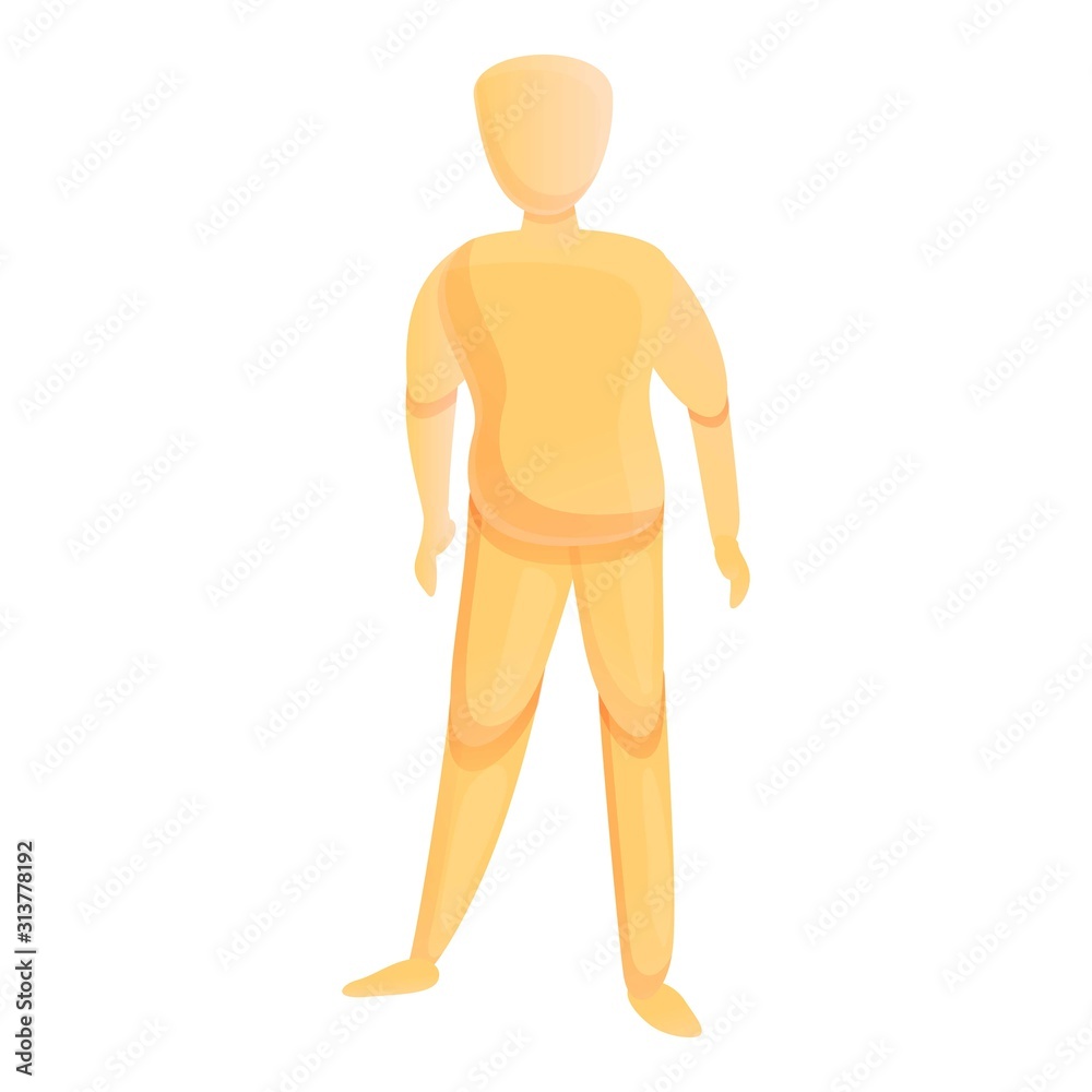 Mannequin icon. Cartoon of mannequin vector icon for web design isolated on white background Mannequin icon. Cartoon of mannequin vector icon for web design isolated on white background