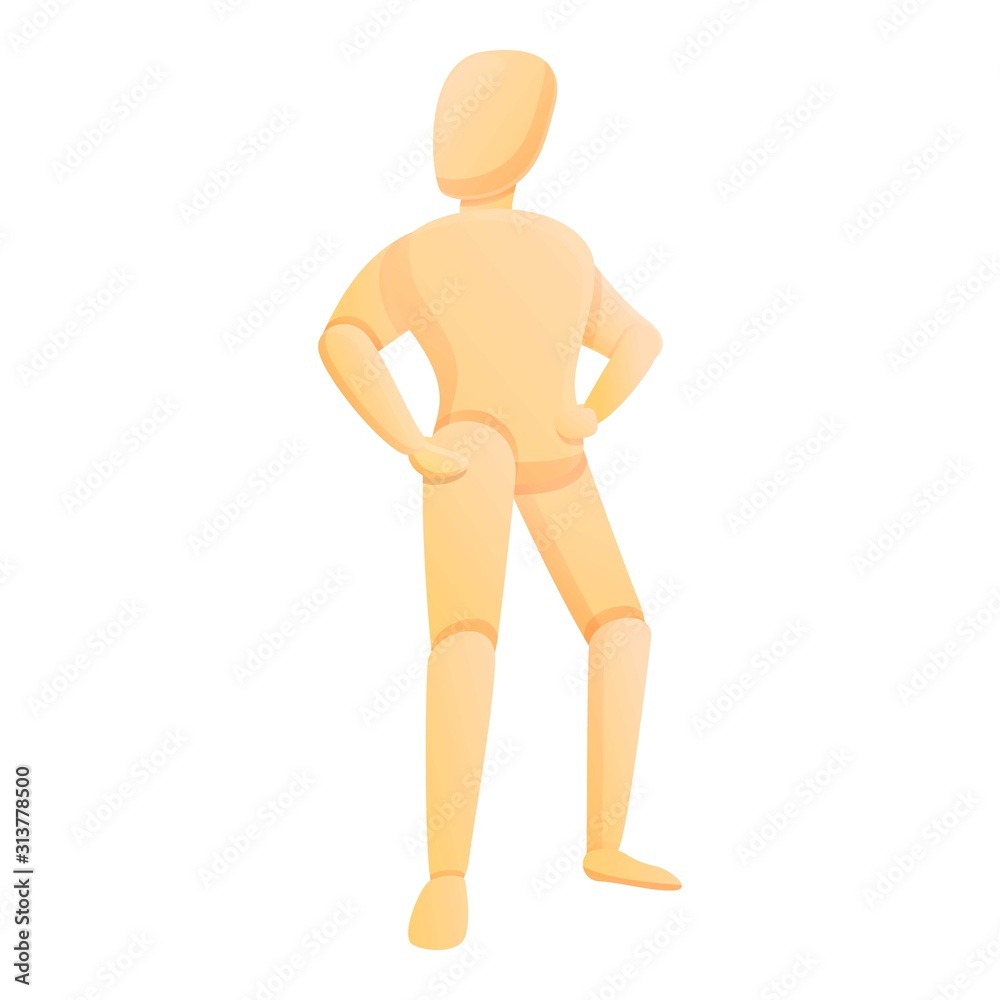 Human body mannequin icon. Cartoon of human body mannequin vector icon for web design isolated on white background Human body mannequin icon. Cartoon of human body mannequin vector icon for web design isolated on white background