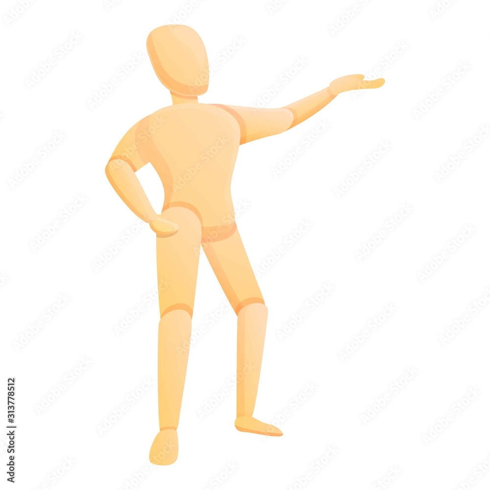Doll mannequin icon. Cartoon of doll mannequin vector icon for web design isolated on white background Doll mannequin icon. Cartoon of doll mannequin vector icon for web design isolated on white background