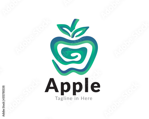 twist apple logo design inspiration