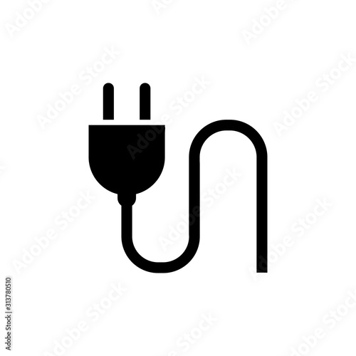 electric socket logo icon template
