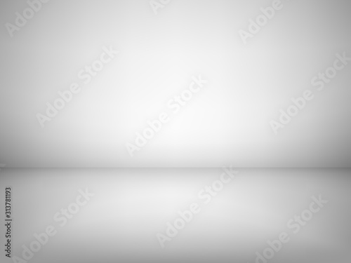 Abstract grey color tone background. Empty room with spotlight effect. EPS10 vector graphic.