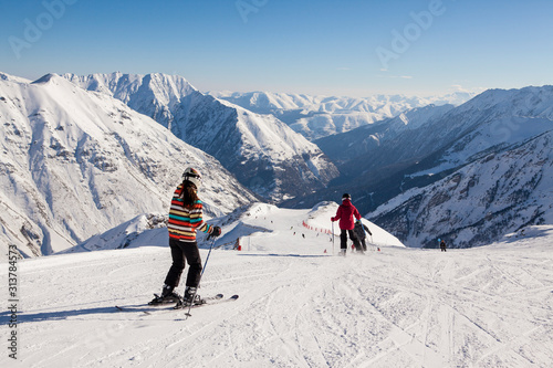 winter sports resort in the French Pyrenees