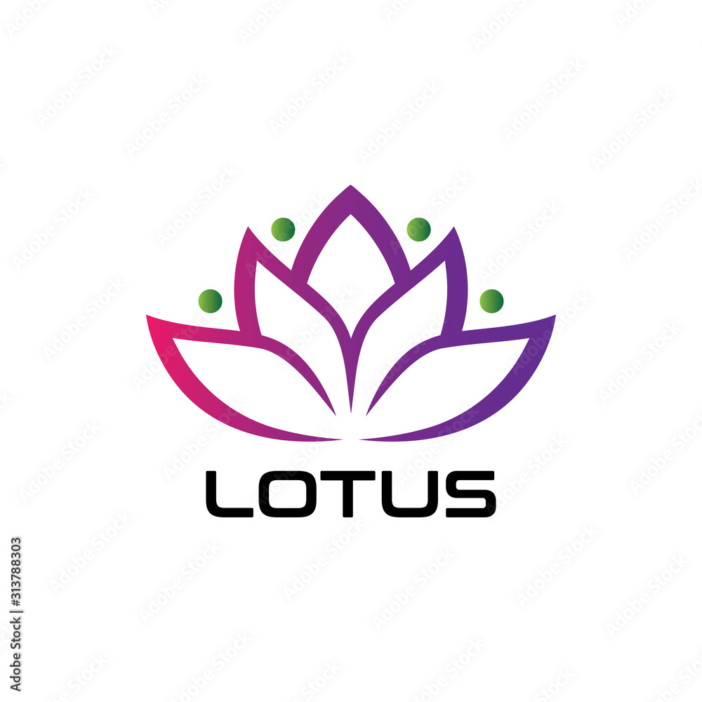 Beauty LOTUS flower vector design logo Template icon Beauty LOTUS flower vector design logo Template icon