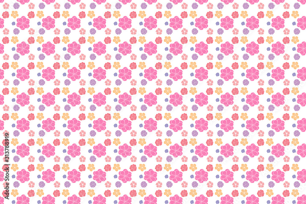 White background flower image White background flower image