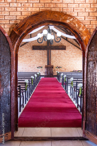 entrance to church