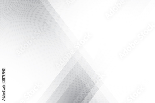 Abstract geometric white and gray color background. Vector, illustration.	