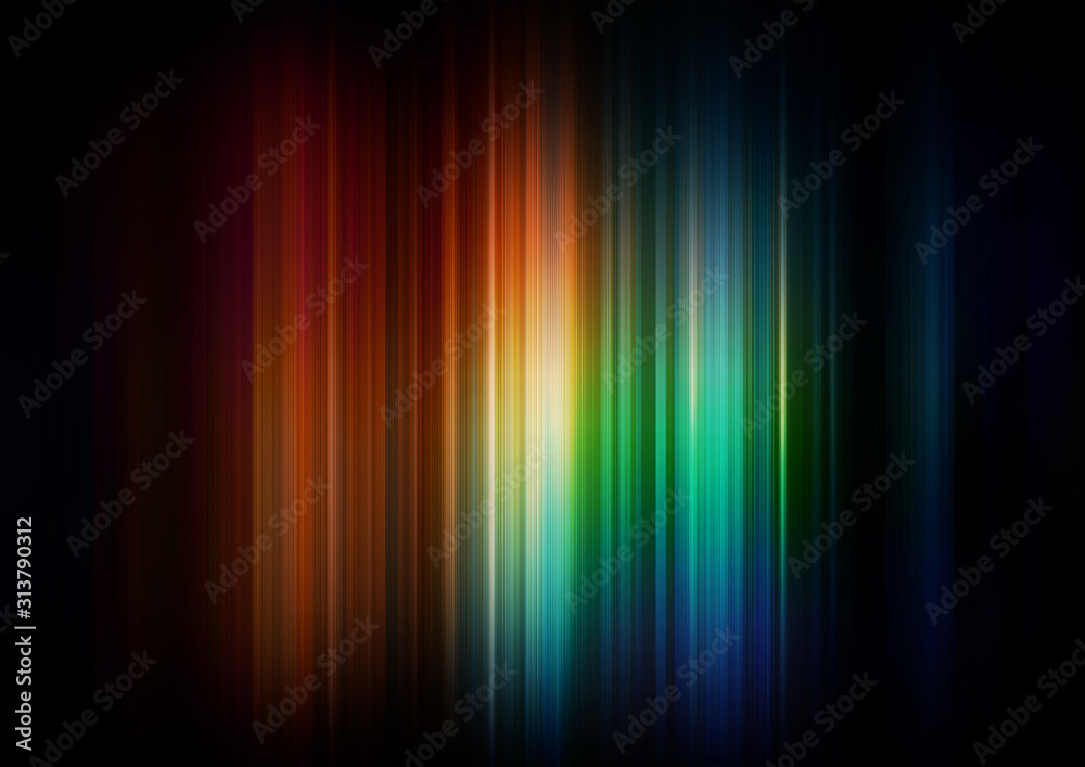 Speed vertical lines with lighting and colorful background