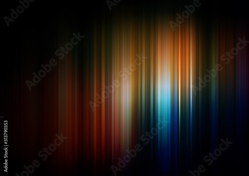 Abstract speed vertical lines with lighting and colorful background
