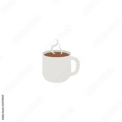 Cup of Tea. Coffee, Espresso. Hot Beverage Flat Vector Icon. Isolated Hot Beverage Illustration Symbol - Vector