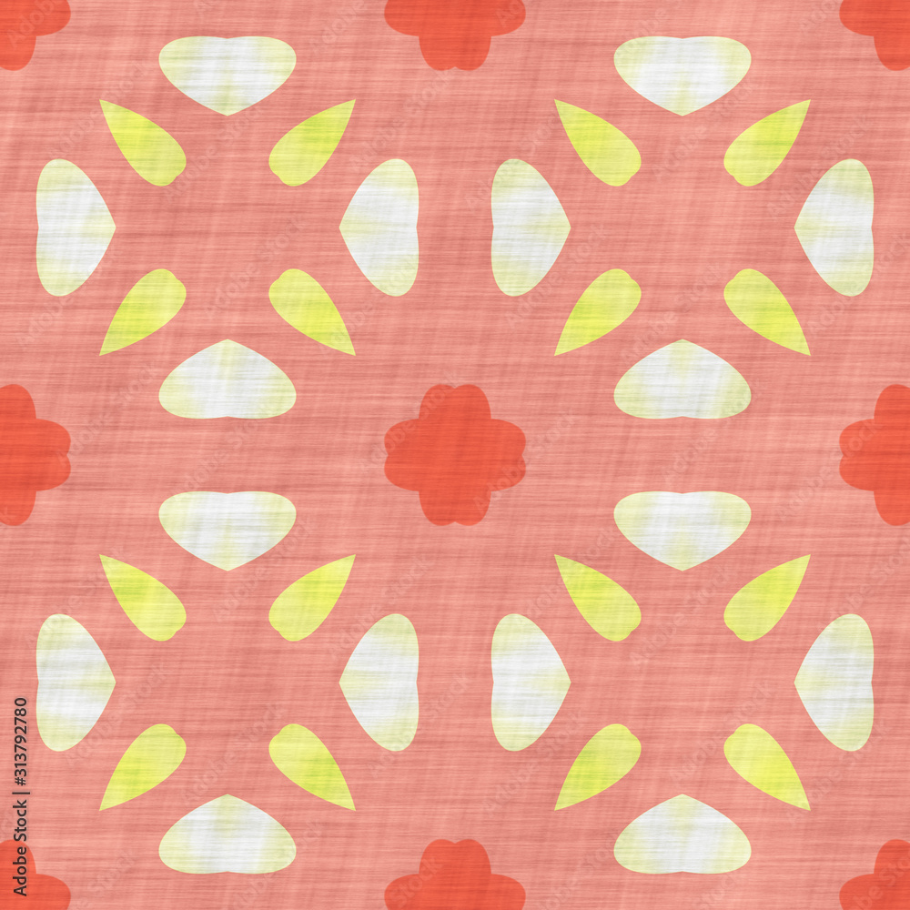 Abstract fabric pattern- mosaic illustration