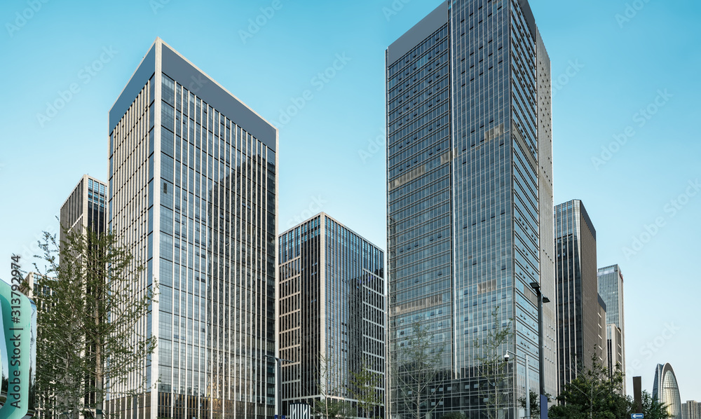 Modern Architecture Office Building in Jinan Financial District Modern Architecture Office Building in Jinan Financial District