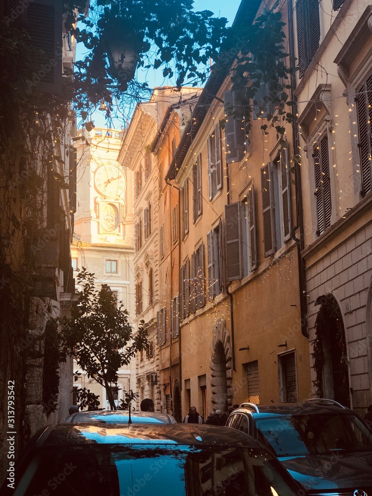 Fototapeta premium old street in Rome 