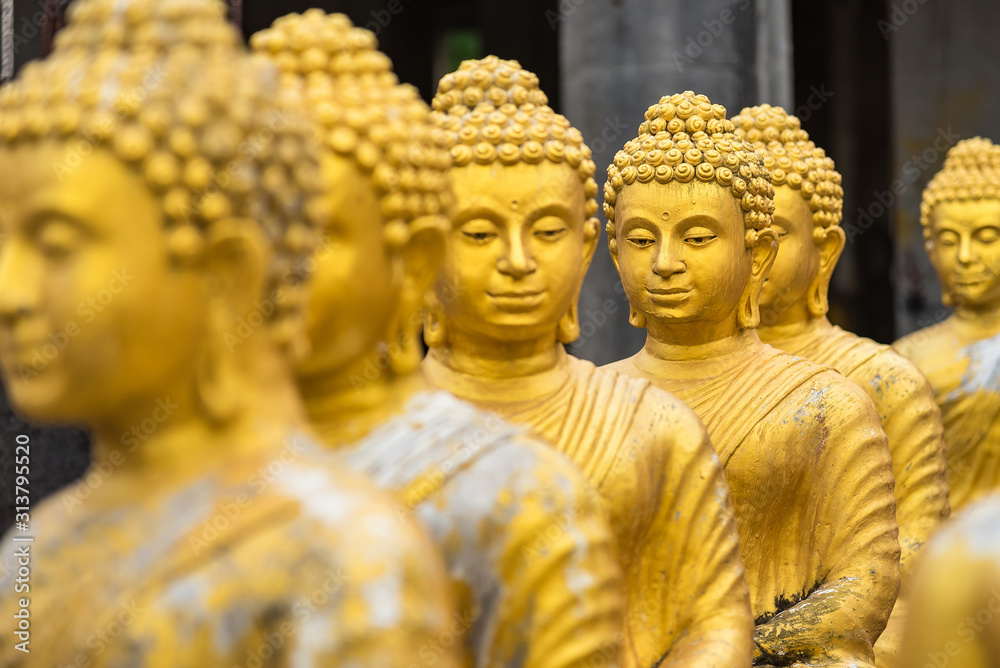 Buddha statue in Thai temple.