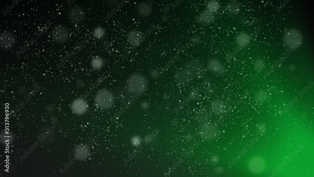 Abstract beautiful blurred green glitter bokeh on isolated background. Magic sparkle effect overlays. Stock illustration. Abstract beautiful blurred green glitter bokeh on isolated background. Magic sparkle effect overlays. Stock illustration.