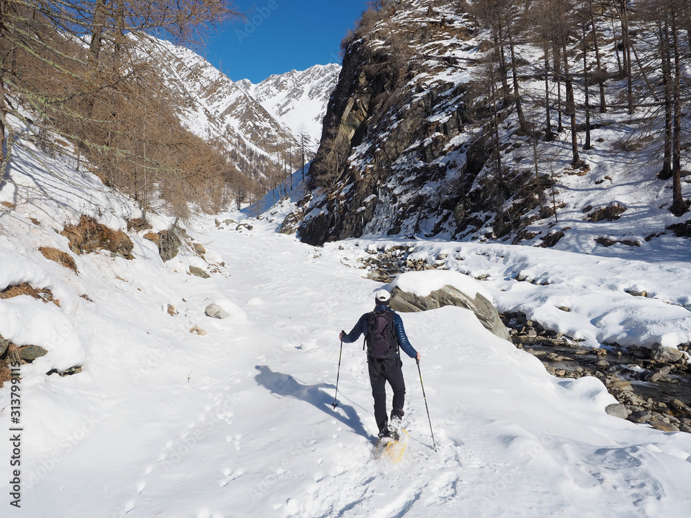 Schneeschuhtour in Südtirol (Pfossental)