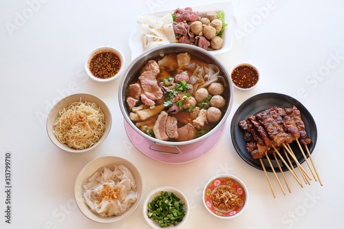 Boiled Beef Tendon, Braised Beef ,Beef Ball and Beef Stewed Braised Beef Hot Pot