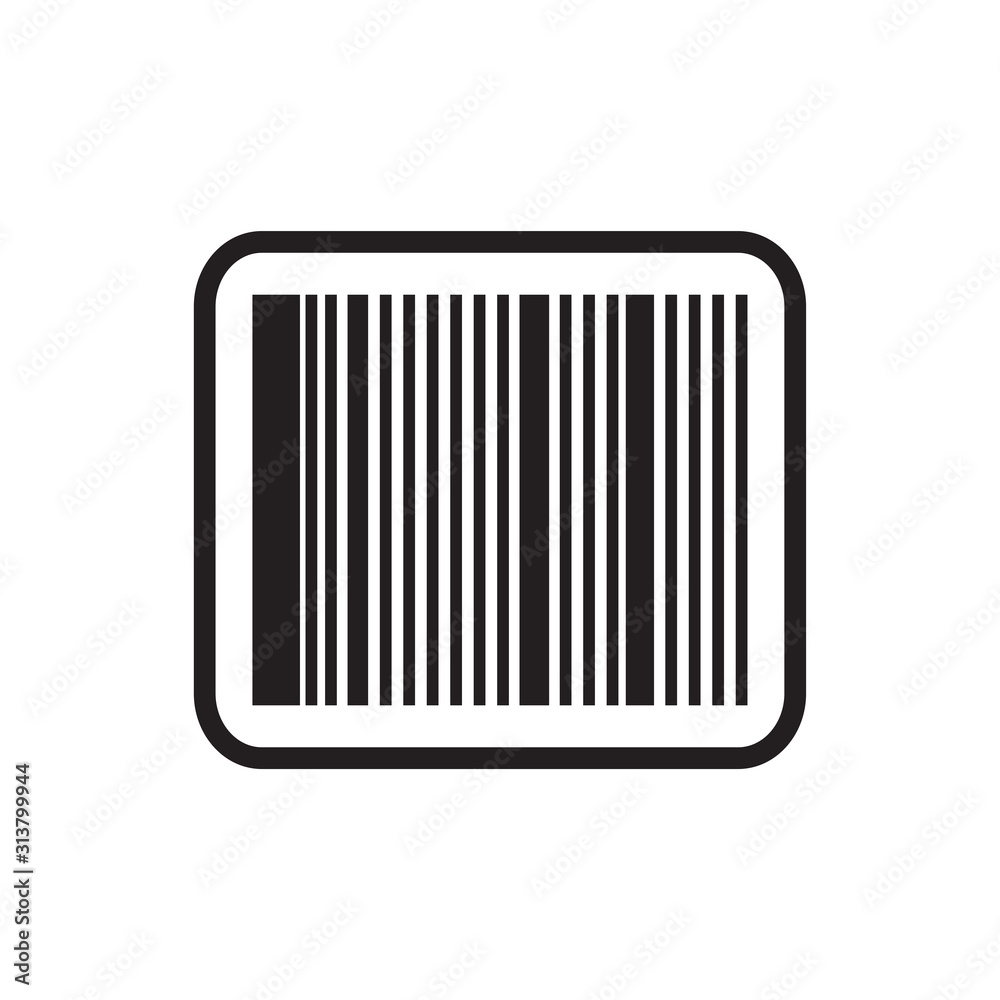 Bar code icon vector in trendy style design Bar code icon vector in trendy style design