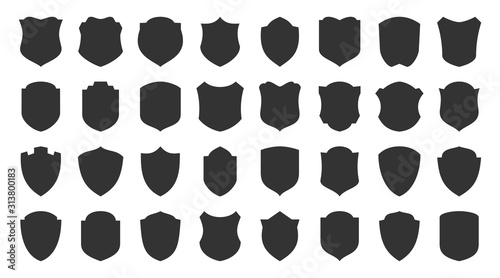 Shield safety defense protect vector glyph icons