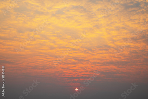 Scenic sky during sunrise © blackday