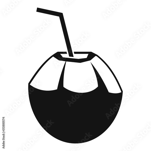 Fresh raw cocktail icon. Simple illustration of fresh raw cocktail vector icon for web design isolated on white background