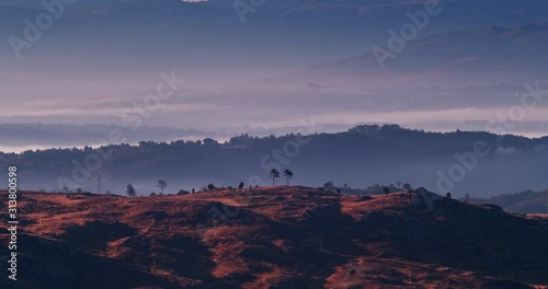 Wallpaper Mural Mist on the mountains timelapse. Close up shot on an endless river of mist. Torontodigital.ca