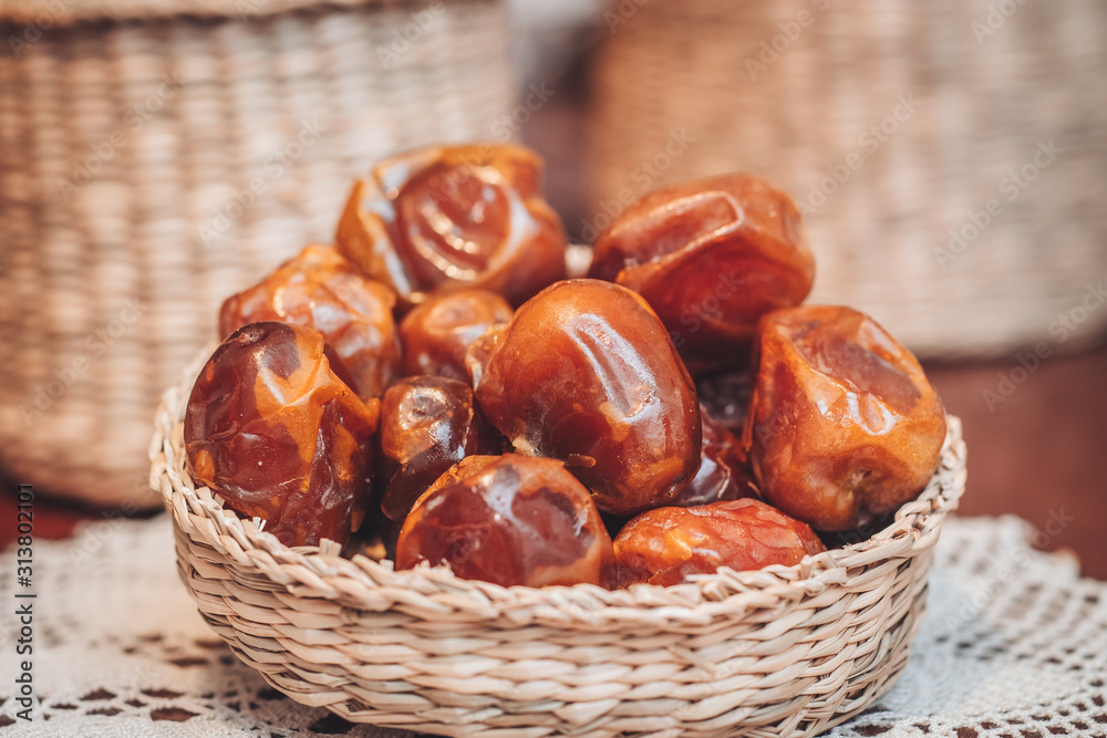 Delicious fresh and sweet Sukkari dates from Saudi Arabia Delicious fresh and sweet Sukkari dates from Saudi Arabia