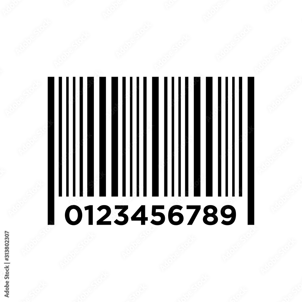 Bar code icon vector in trendy style design Bar code icon vector in trendy style design