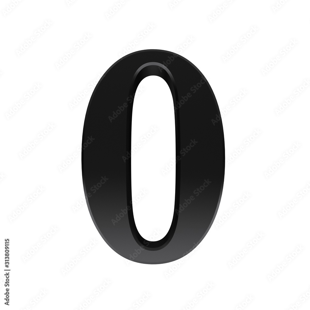 0 number black 3d zero sign 0 number black 3d zero sign