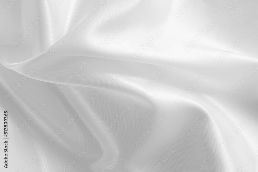 White abstract silk background