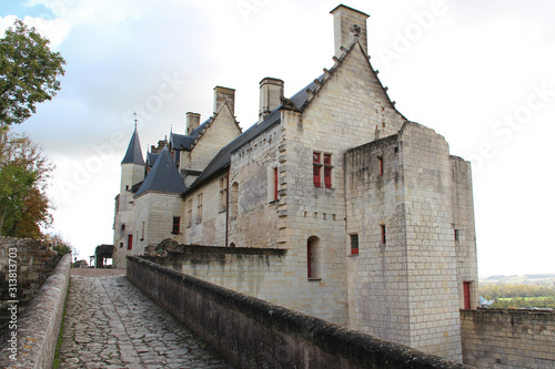 medieval castle in chinon (france) 