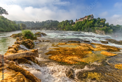 Rhine falls near Shaffhausen by day, Switzerland © Elenarts