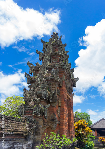 The Hindu Temple of Pura Puseh Desa Batuan. Unique Balinese style. Batuan Village, Kabupaten Janyar, Bali, Indonesia photo