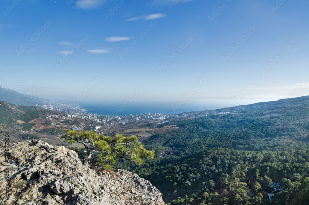 View from the cliff of Stavri Kaya