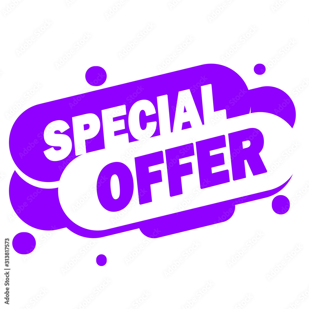 SPECIAL OFFER - PROMOTION LABEL - ADVERTISEMENT